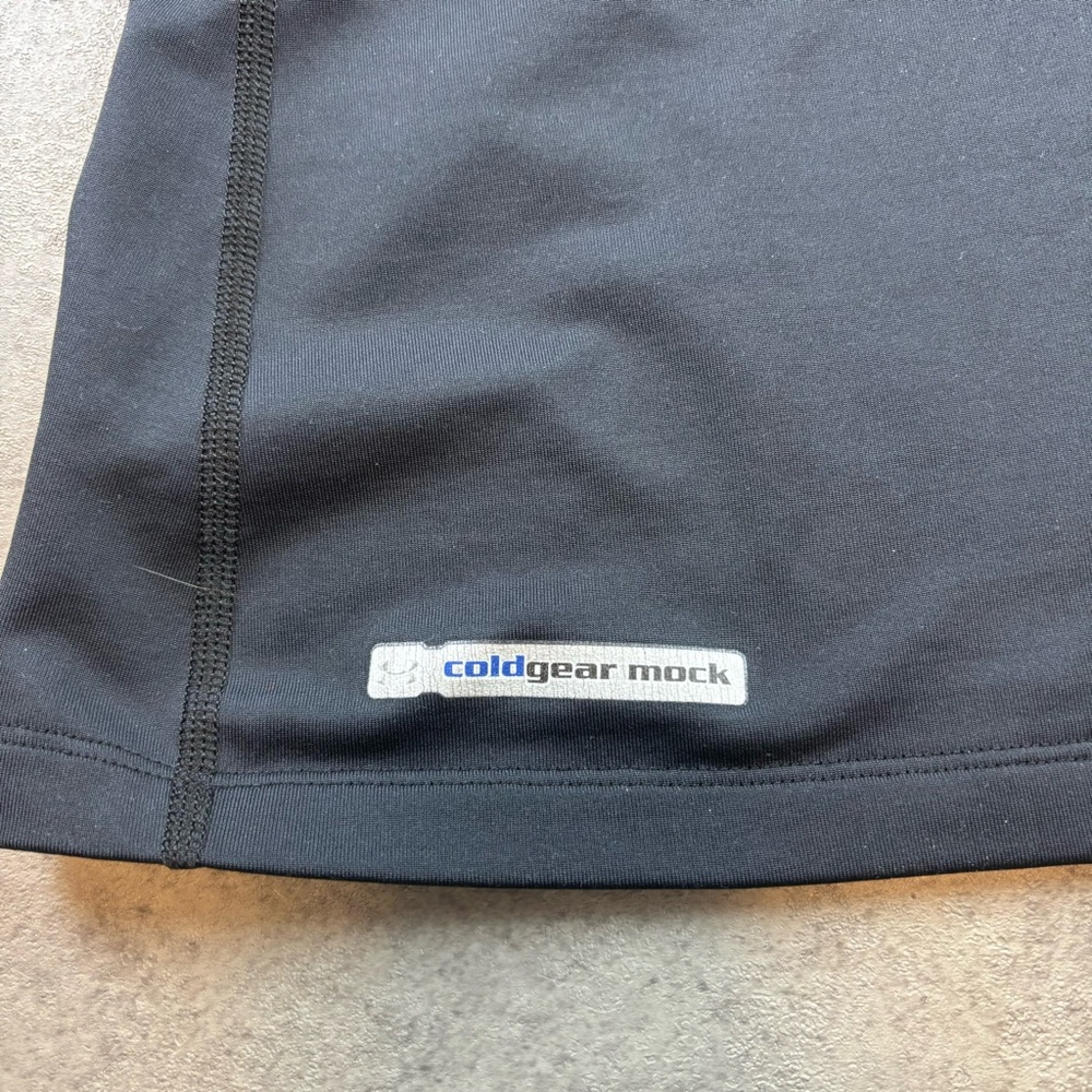 Black under armour fitted cold gear mockneck compression long sleeve shirt - Picture 5 of 5